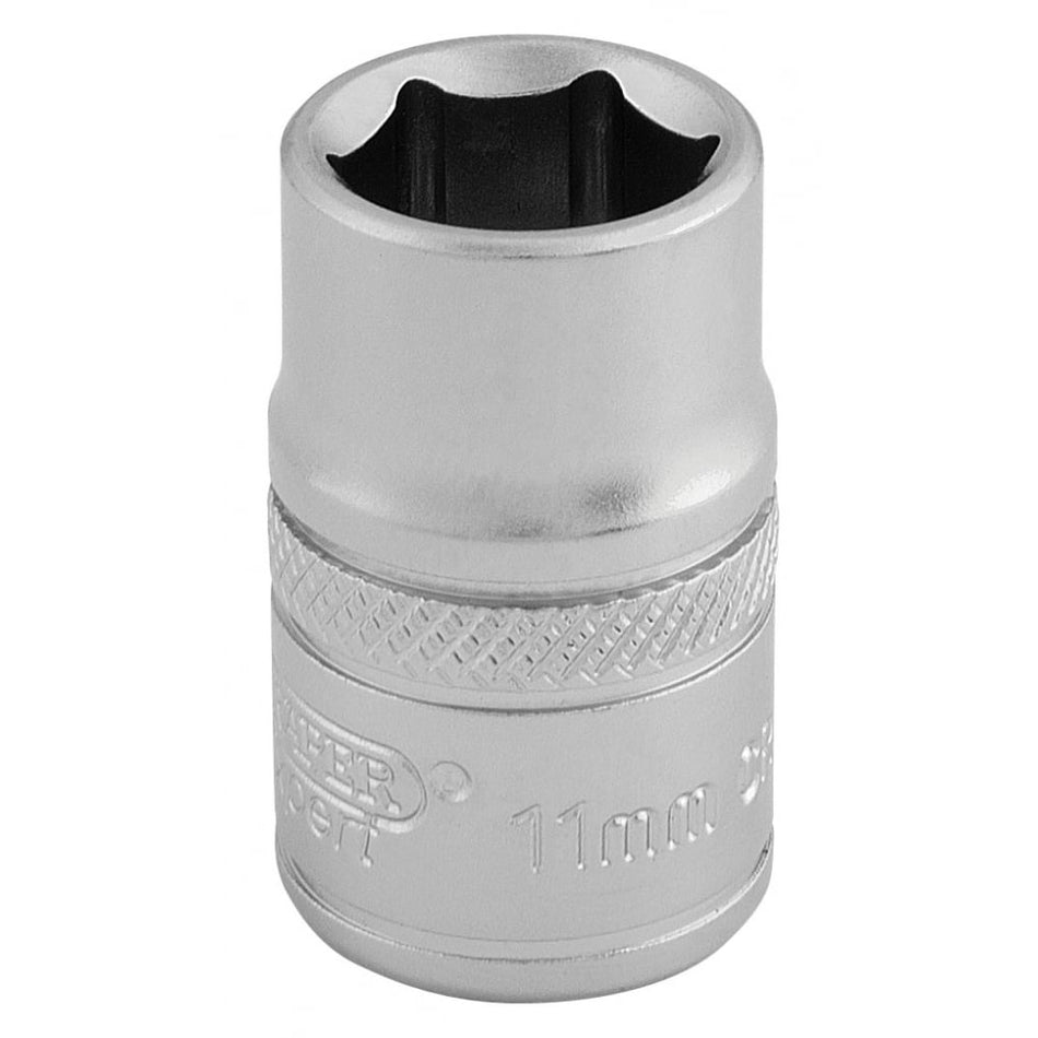 DRAPER 3/8" Square Drive 6 Point Metric Socket (11mm): Model No. D-MM/MS