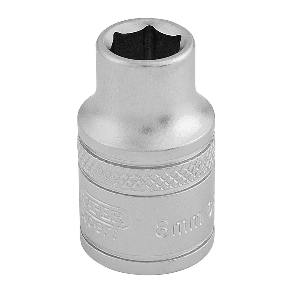 DRAPER 3/8" Square Drive 6 Point Metric Socket (8mm): Model No. D-MM/MS