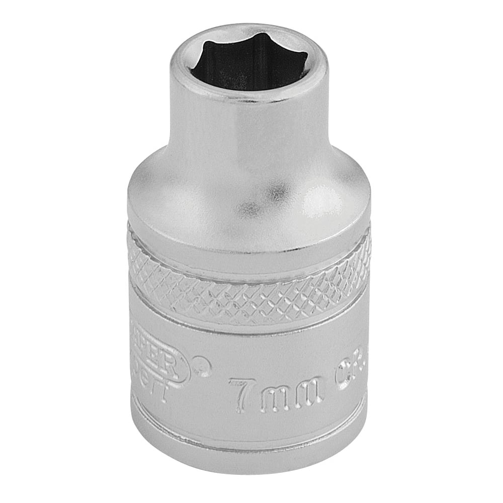 DRAPER 3/8" Square Drive 6 Point Metric Socket (7mm): Model No. D-MM/MS