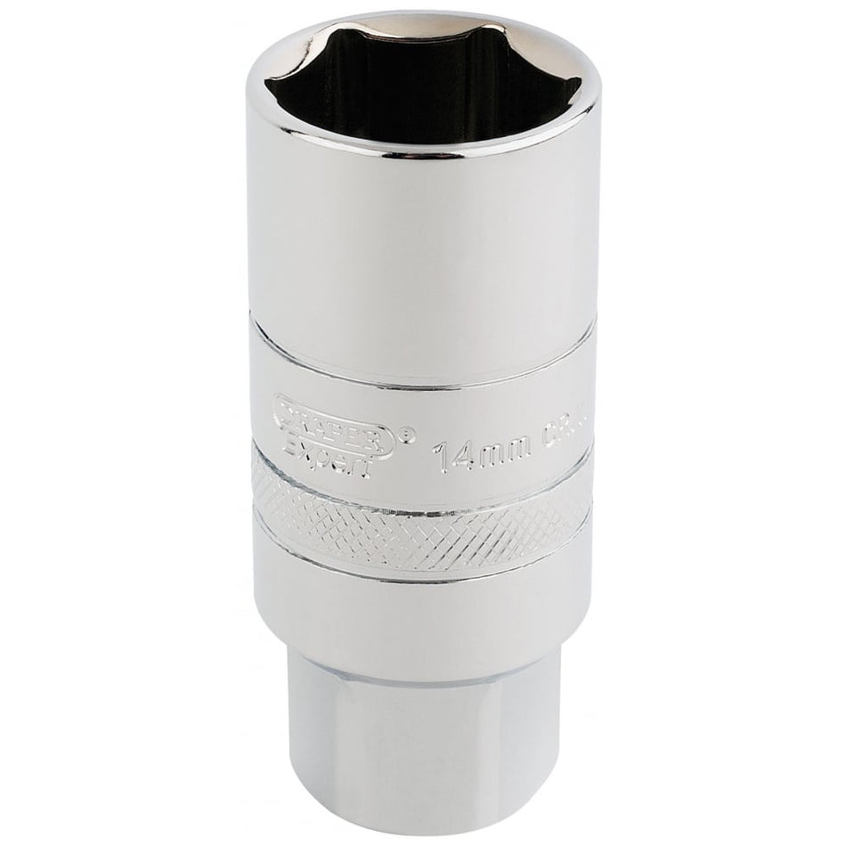 DRAPER 3/8" Square Drive 14mm Thread 6 Point Spark Plug Socket (21mm Socket): Model No. DT-PLUG/B