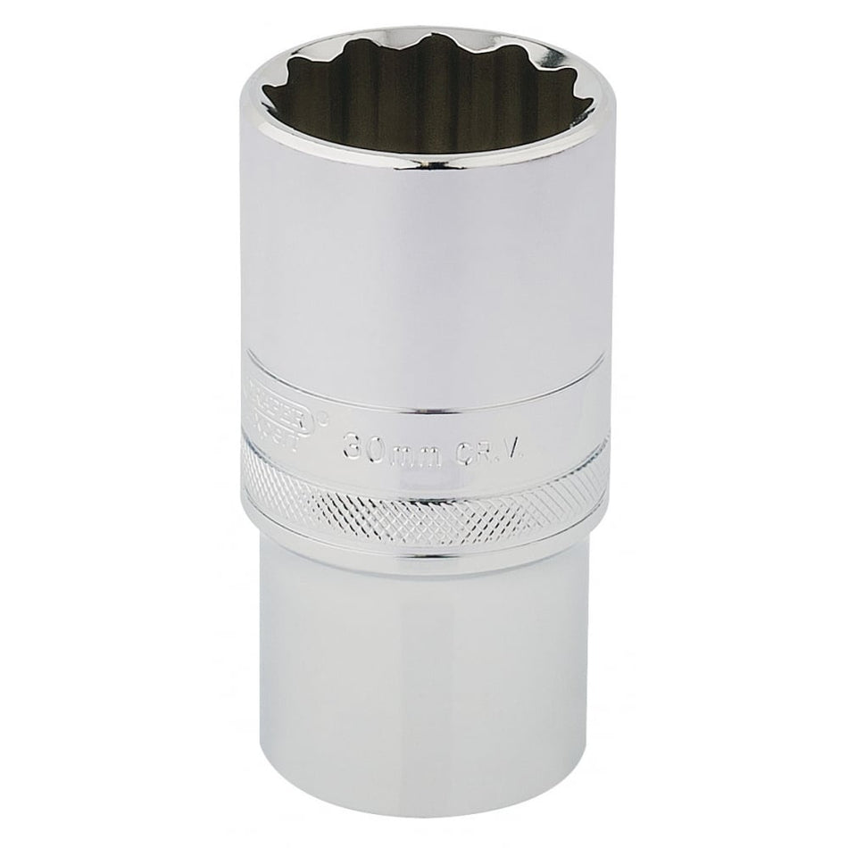 DRAPER 1/2" Square Drive Hi-Torq 12 Point Deep Socket (30mm): Model No. HT-MM/B