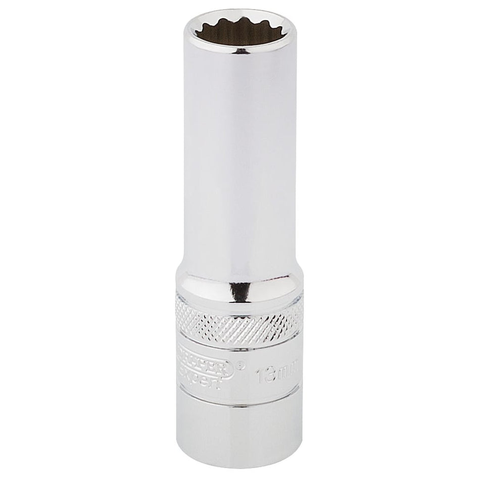 DRAPER 1/2" Square Drive Hi-Torq 12 Point Deep Socket (13mm): Model No. HT-MM/B