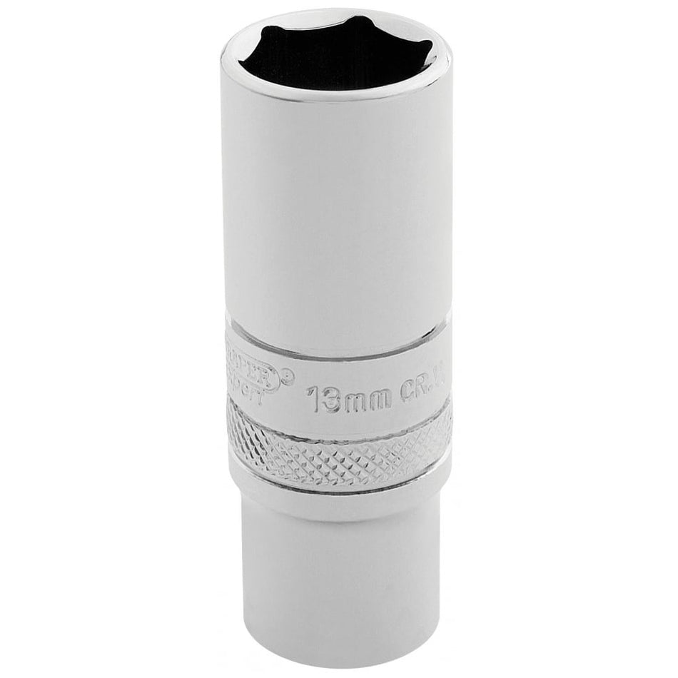 DRAPER 1/4" Square Drive Hi-Torq 6 Point Deep Socket (13mm): Model No. BT-MM/B