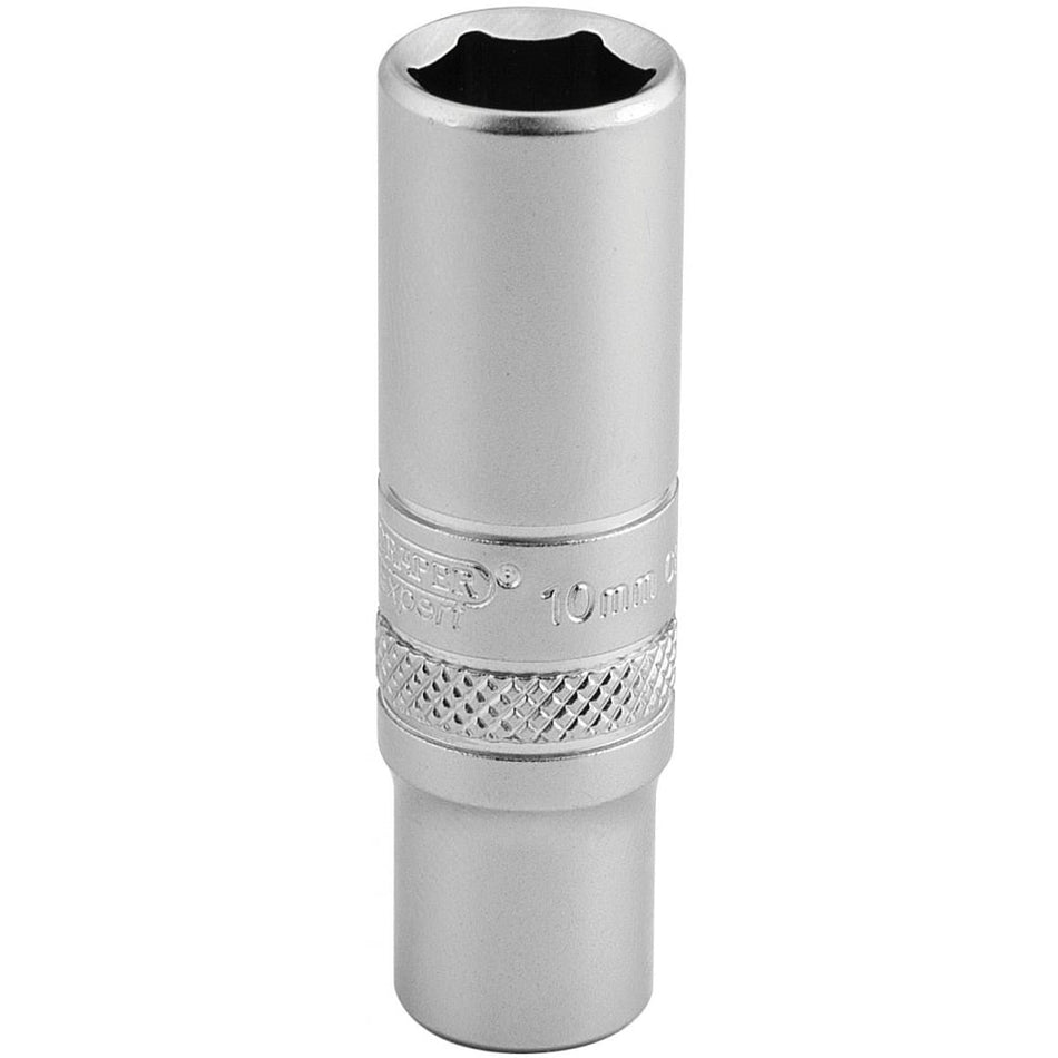 DRAPER 1/4" Square Drive 6 Point Deep Socket (10mm): Model No. BT-MM/MS