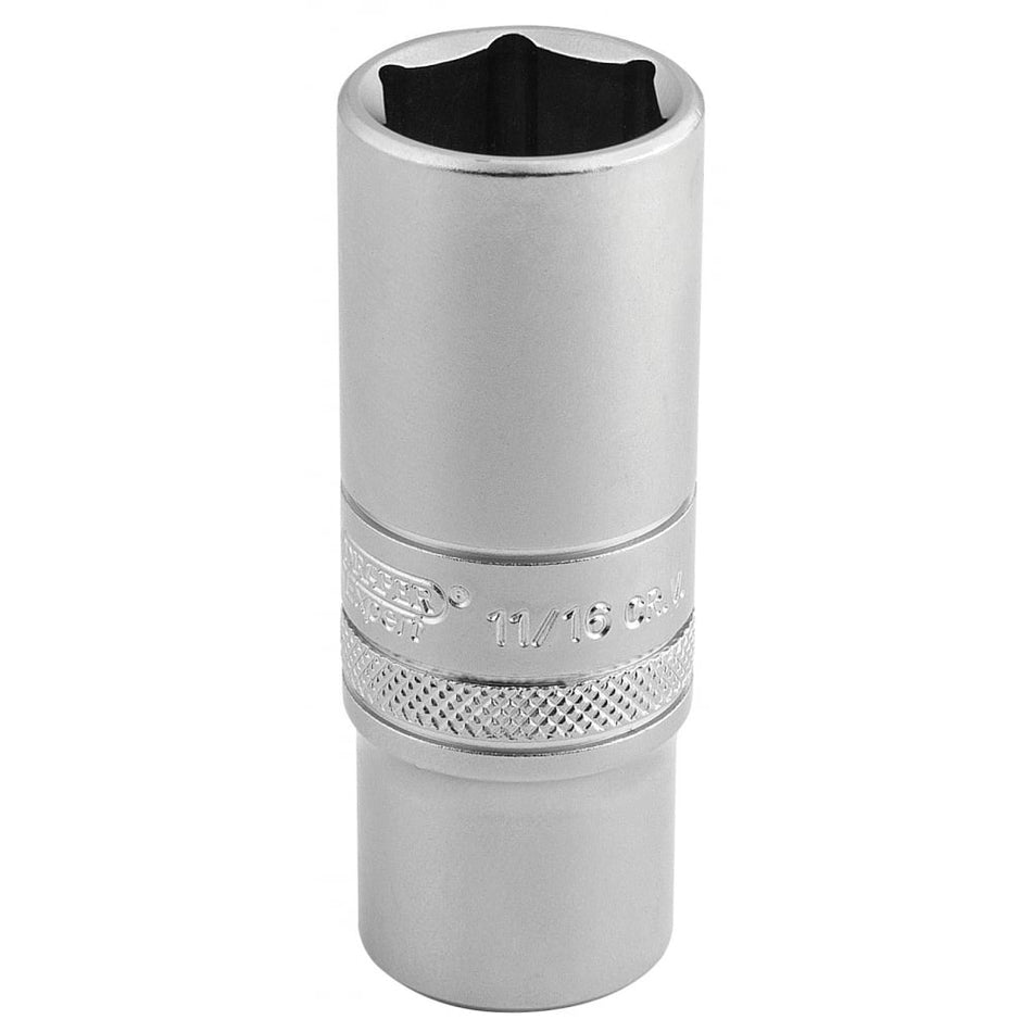 DRAPER 3/8" Square Drive 6 Point Metric Deep Socket (17mm): Model No. DT-MM/MS