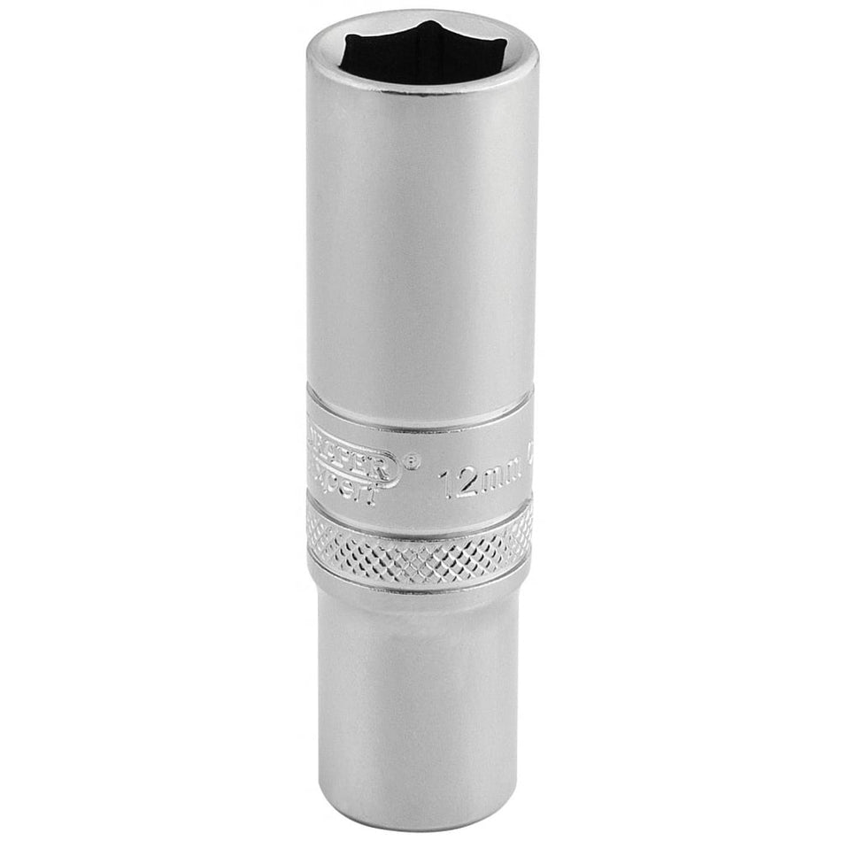 DRAPER 3/8" Square Drive 6 Point Metric Deep Socket (12mm): Model No. DT-MM/MS
