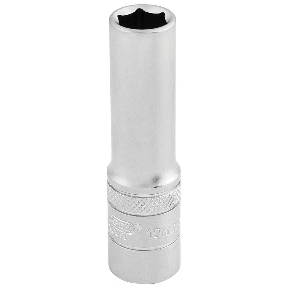 DRAPER 3/8" Square Drive 6 Point Metric Deep Socket (10mm): Model No. DT-MM/MS