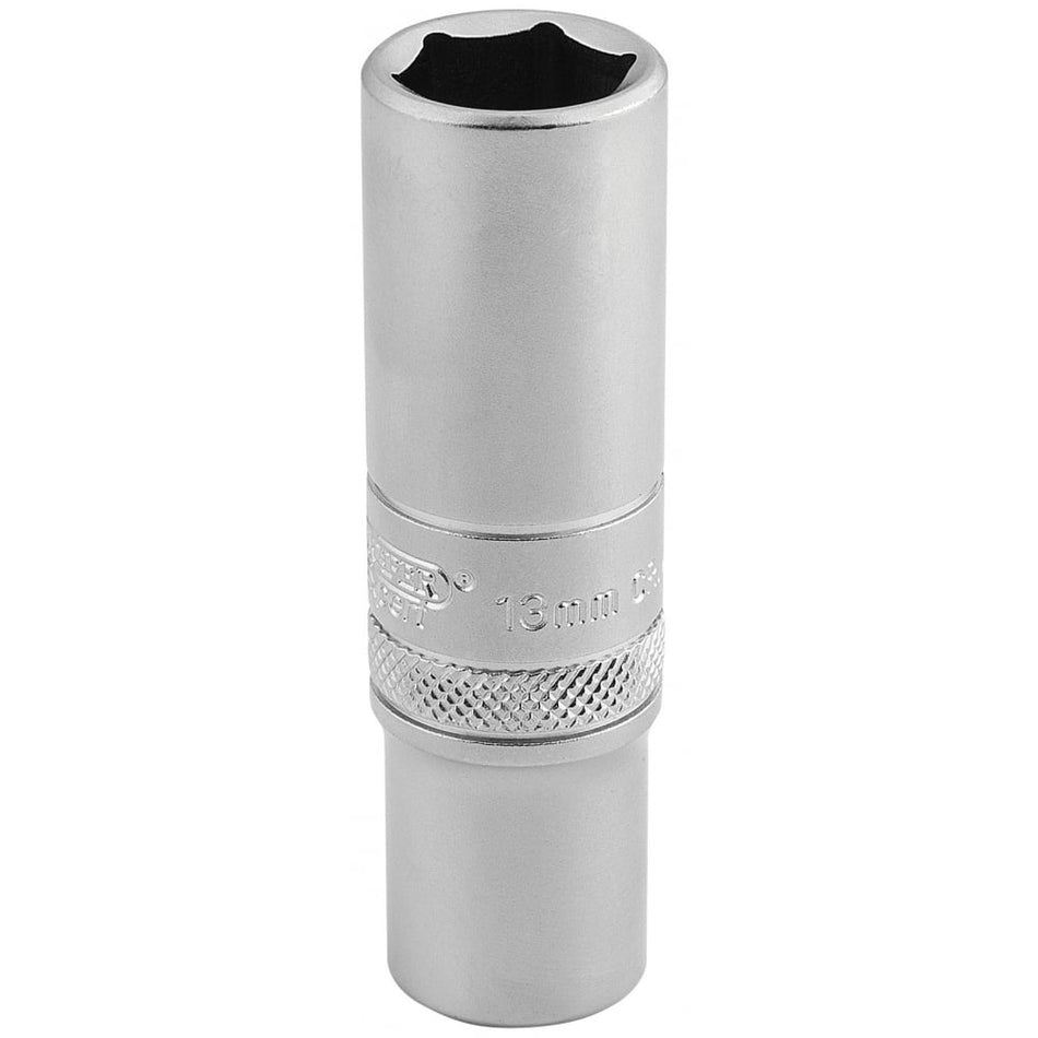 DRAPER 3/8" Square Drive 6 Point Metric Deep Socket (13mm): Model No. DT-MM/MS