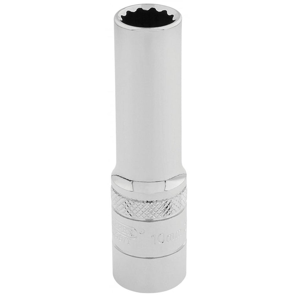 DRAPER 3/8" Square Drive Hi-Torq 12 Point Deep Socket (10mm): Model No. DT-MM/B