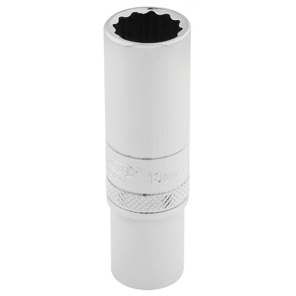 DRAPER 3/8" Square Drive Hi-Torq 12 Point Deep Socket (12mm): Model No. DT-MM/B