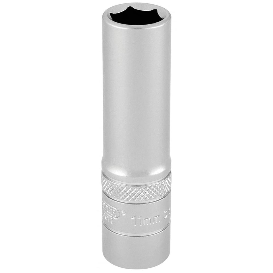 DRAPER 3/8" Square Drive Hi-Torq 6 Point Deep Socket (11mm): Model No. DT-MM/MS