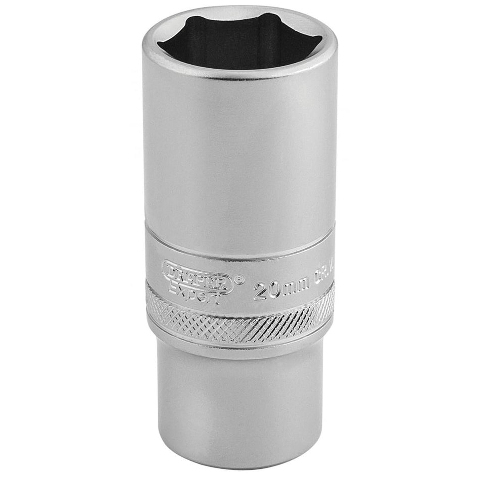 DRAPER 3/8" Square Drive 6 Point Metric Deep Socket (20mm): Model No. DT-MM/MS