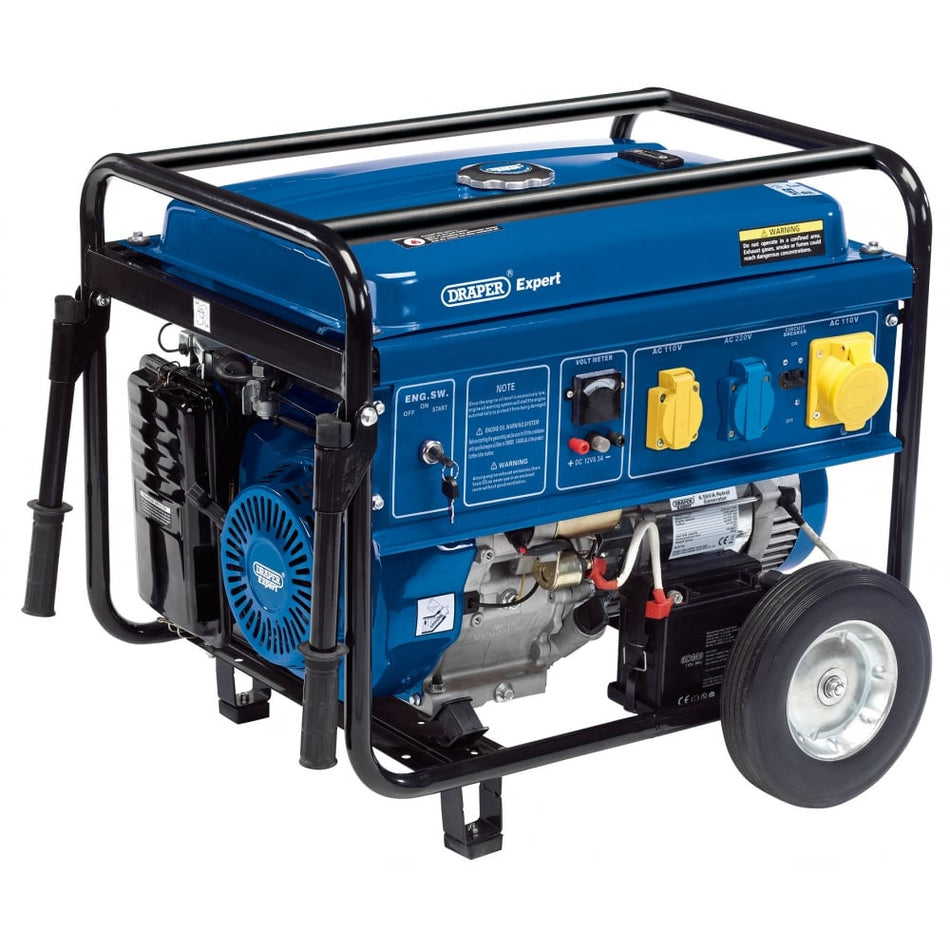 DRAPER 4.0kVA/3.5kW Petrol Generator: Model No. PG43W