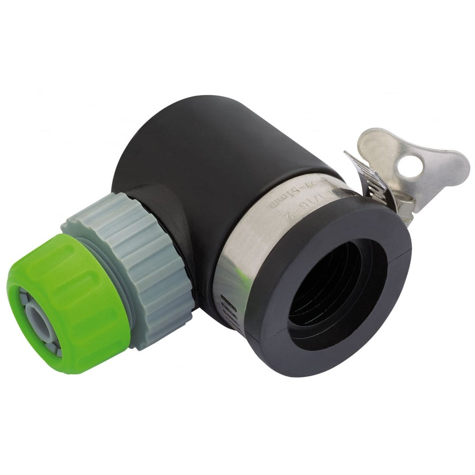 DRAPER 90&deg; Right Angle Lock on Tap Connector: Model No. GWMTC-2