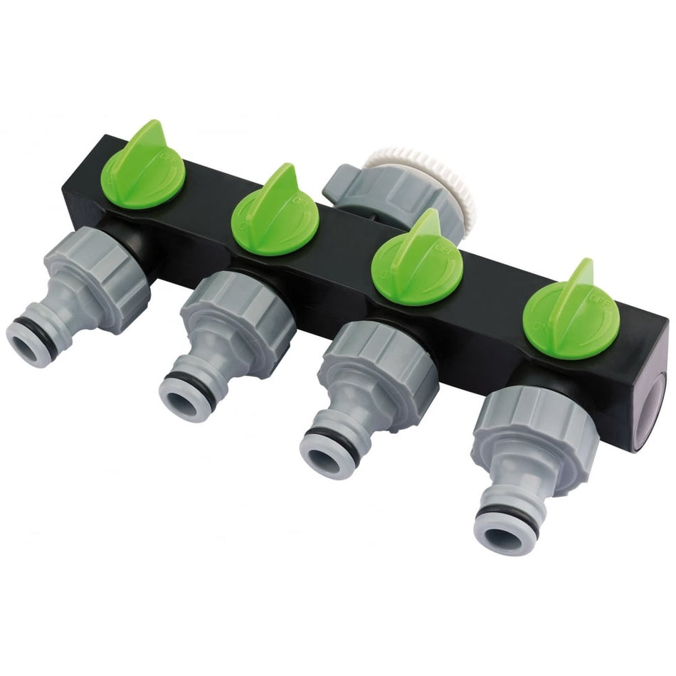 DRAPER 4-Way Hose Connector: Model No. GWPPTC4