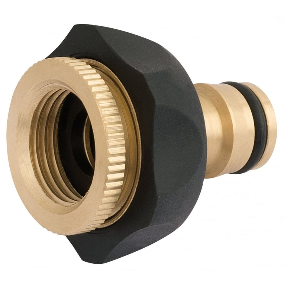 DRAPER Brass and Rubber Tap Connector (1/2" - 3/4"): Model No. GWBR-TC