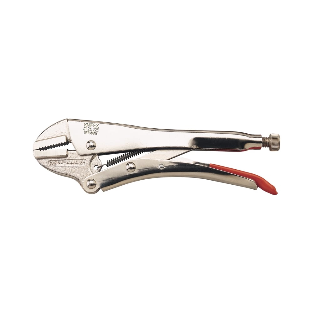 Knipex 225mm Straight Jaw Self Grip Pliers: Model No. 41 24 225