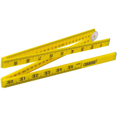 DRAPER 1M Plastic Folding Rule: Model No. PFR/1M