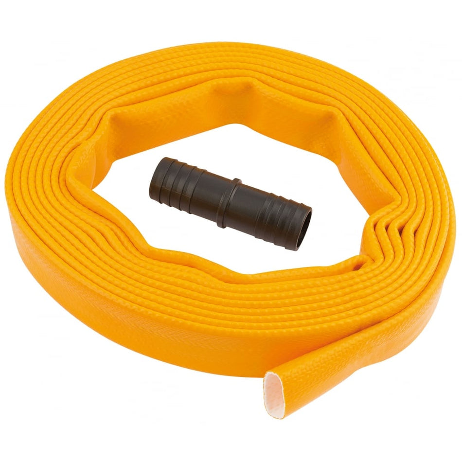 DRAPER 5M x 25mm Layflat Hose with Adaptor: Model No. ASWP3A