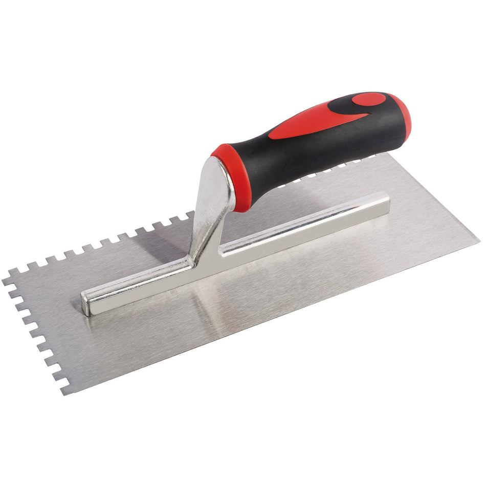 DRAPER Soft Grip Adhesive Trowel (280mm) : Model No. RL-NAT/SG/B