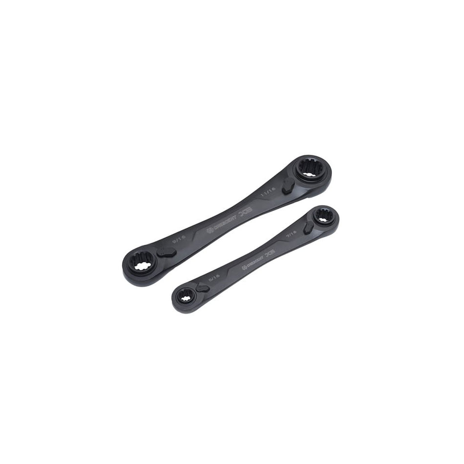 Crescent X6 Ratcheting Metric Wrench Set 2 Piece