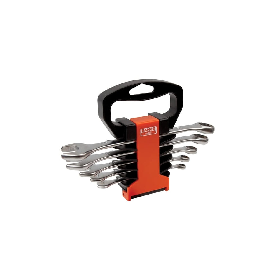 Bahco Chrome Polished Combination Spanner Set of 5 Metric 8-19mm