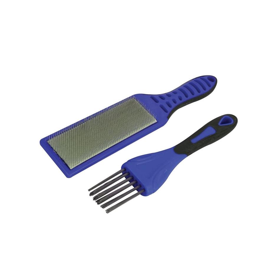 Faithfull 2pc File Card Brush Kit