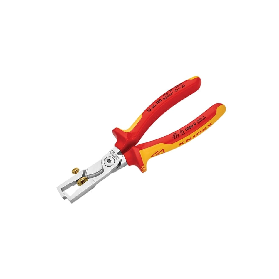 Knipex StriX Insulation Stripper with Cable Shears VDE Certified Grip 180mm