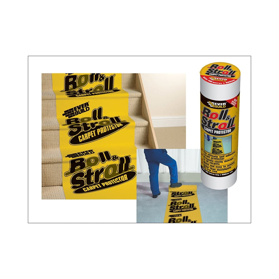 Everbuild Roll & Stroll Premium Carpet Protector 600mm x 75m