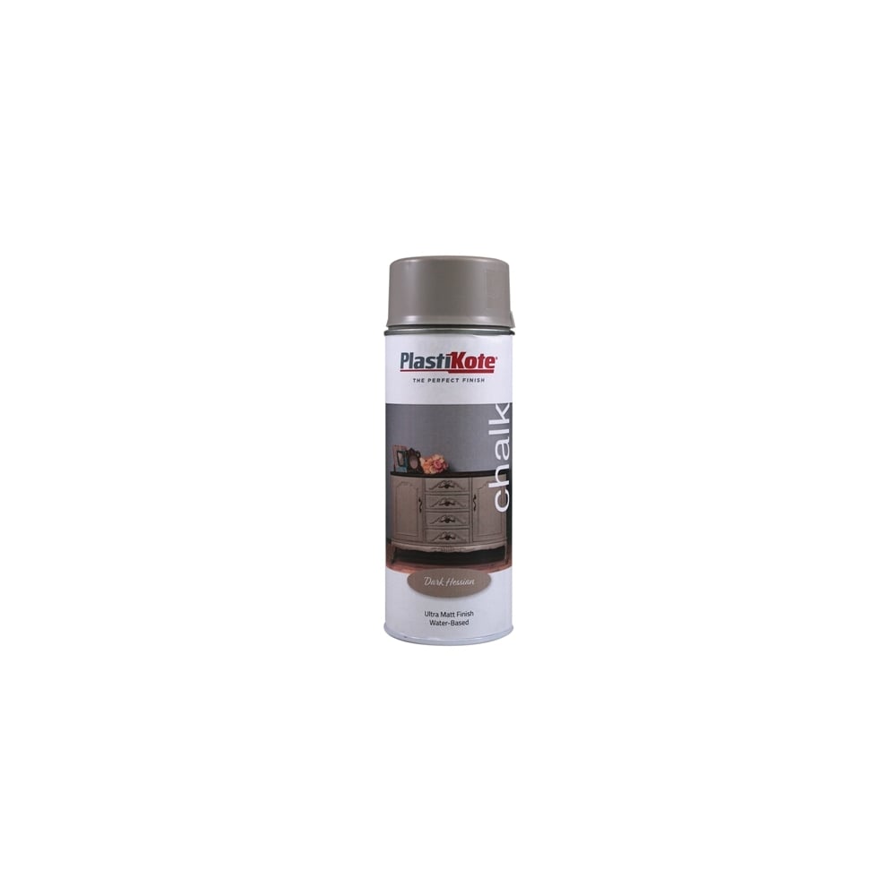Plasti-kote Chalk Finish Spray Dark Hessian 400ml