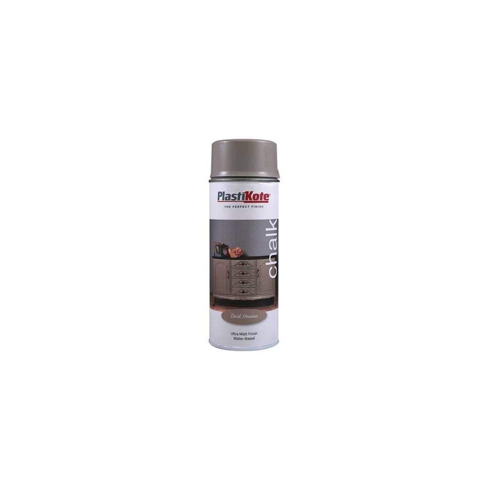 Plasti-kote Chalk Finish Spray Dark Hessian 400ml