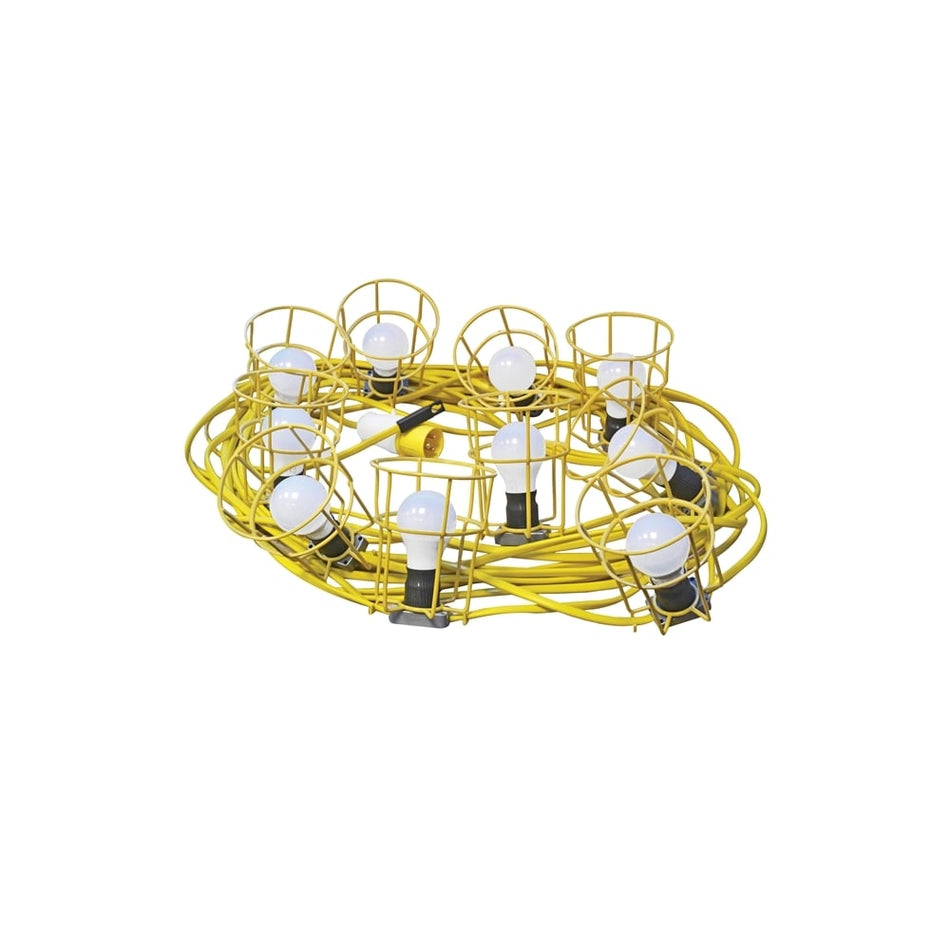 Faithfull Power Plus Festoon Lights 22m 10 Bulbs 110 Volt