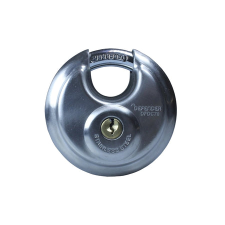 DEFENDER Discus Padlock Twinpack 70mm