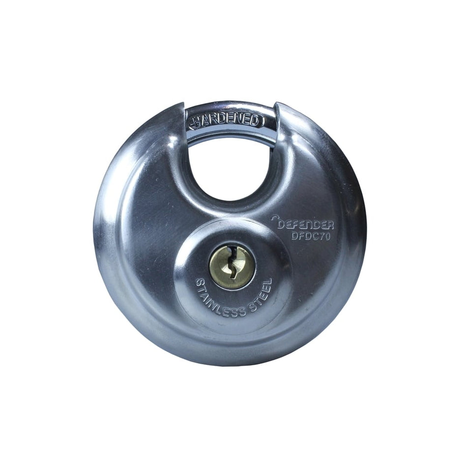 DEFENDER Discus Padlock 70mm Keyed Alike