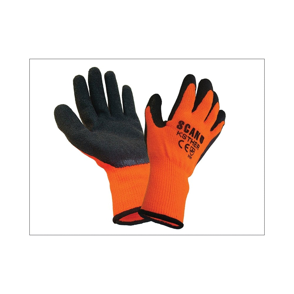 Scan Thermal Latex Coated Glove Size 9 (L) (Pack of 5)