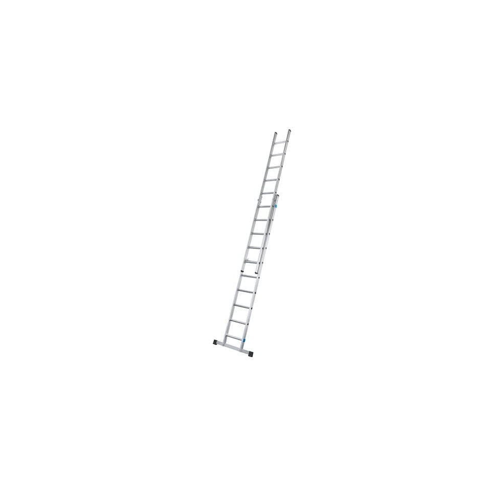 Zarges Double Extension Ladder with Stabiliser Bar 2-Part D-Rungs 2 x 12