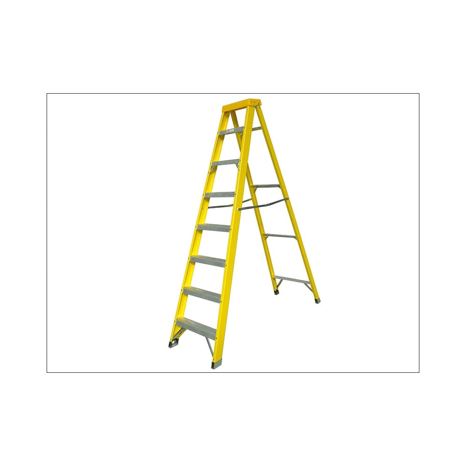 Zarges Fibreglass Swingback Steps Open 2.71m Closed 2.98m 10 Rungs
