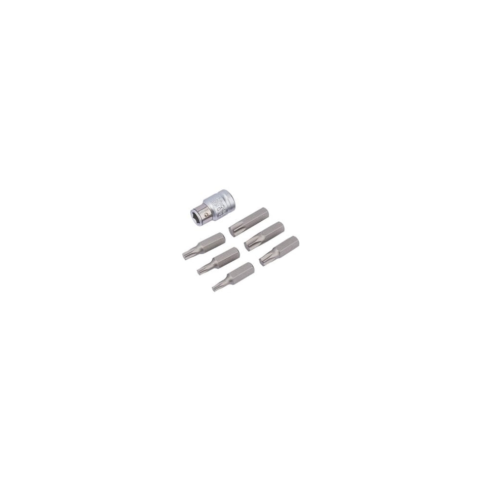 3/8" Square Drive Draper TX-STAR Bit and Bit Holder Set (7 Piece): Model No. 4404B