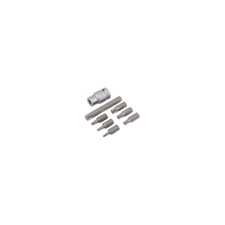 1/2" Square Drive Draper TX-STAR Bit Set (8 Piece): Model No. 3404/B