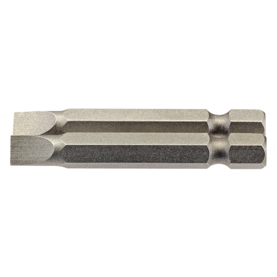 6mm 1/4" Hex. Plain Slot Insert Bit 50mm Long x 2: Model No. 50PS/2/B
