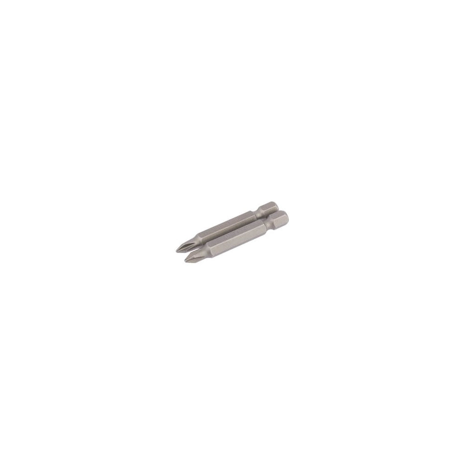 No.1 1/4" Hex. Cross Slot Insert Bit 50mm Long x 2: Model No. 50CS/2/B