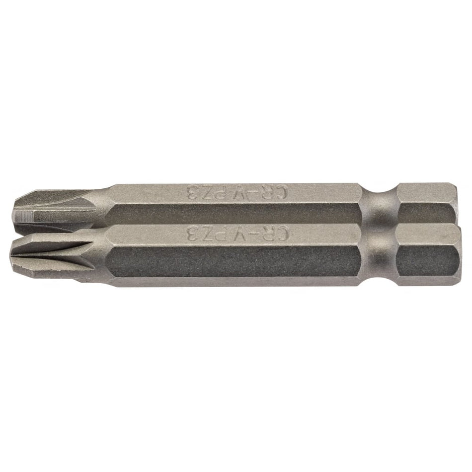 No.3 1/4" Hex. PZ Type Insert Bit 50mm Long x 2: Model No. 50PZ/2/B