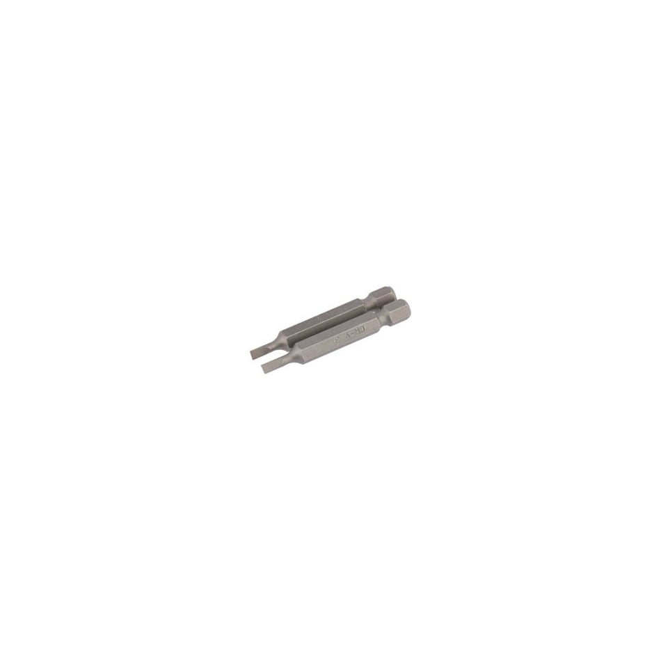 5.5mm 1/4" Hex. Plain Slot Insert Bit 25mm Long x 5: Model No. 25PS/5/B