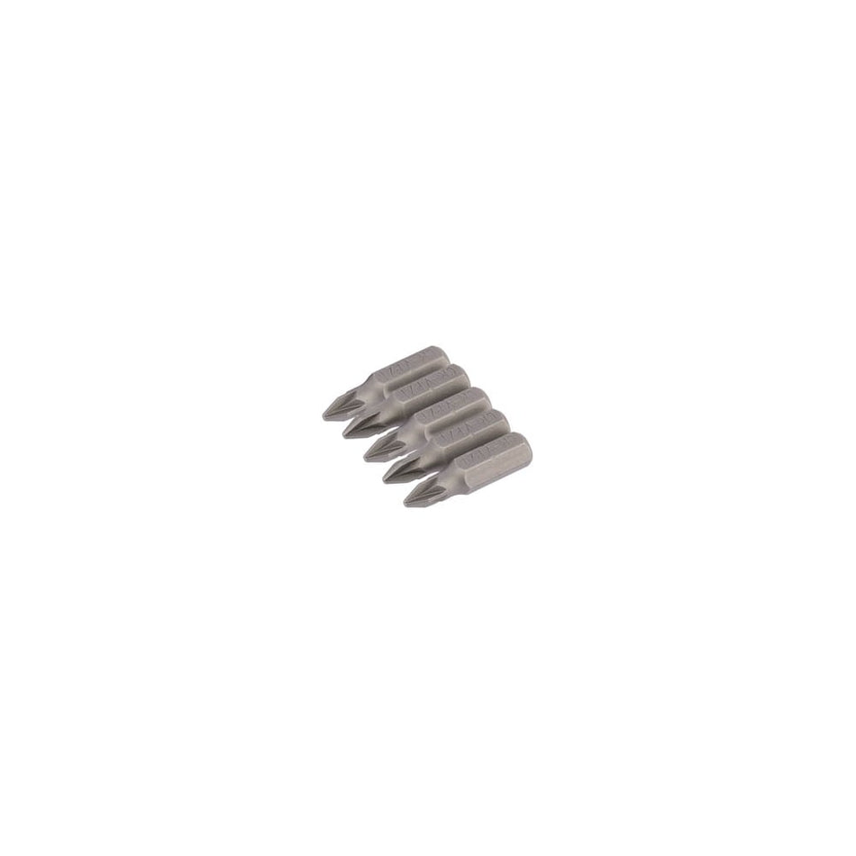 No.1 1/4" Hex. PZ Type Insert Bit 25mm Long x 5: Model No. 25PZ/5/B