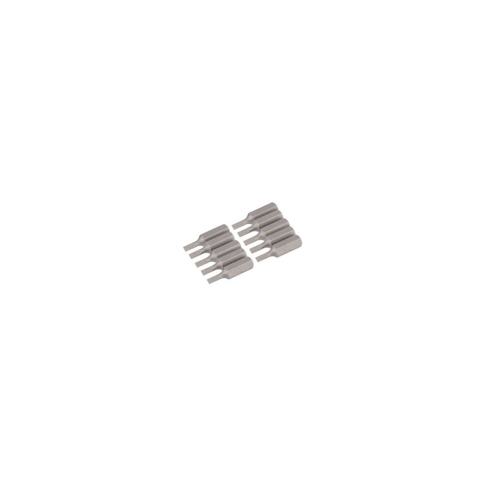 3mm 1/4" Hex. Plain Slot Insert Bit 25mm Long x 10: Model No. 25PS/10/B