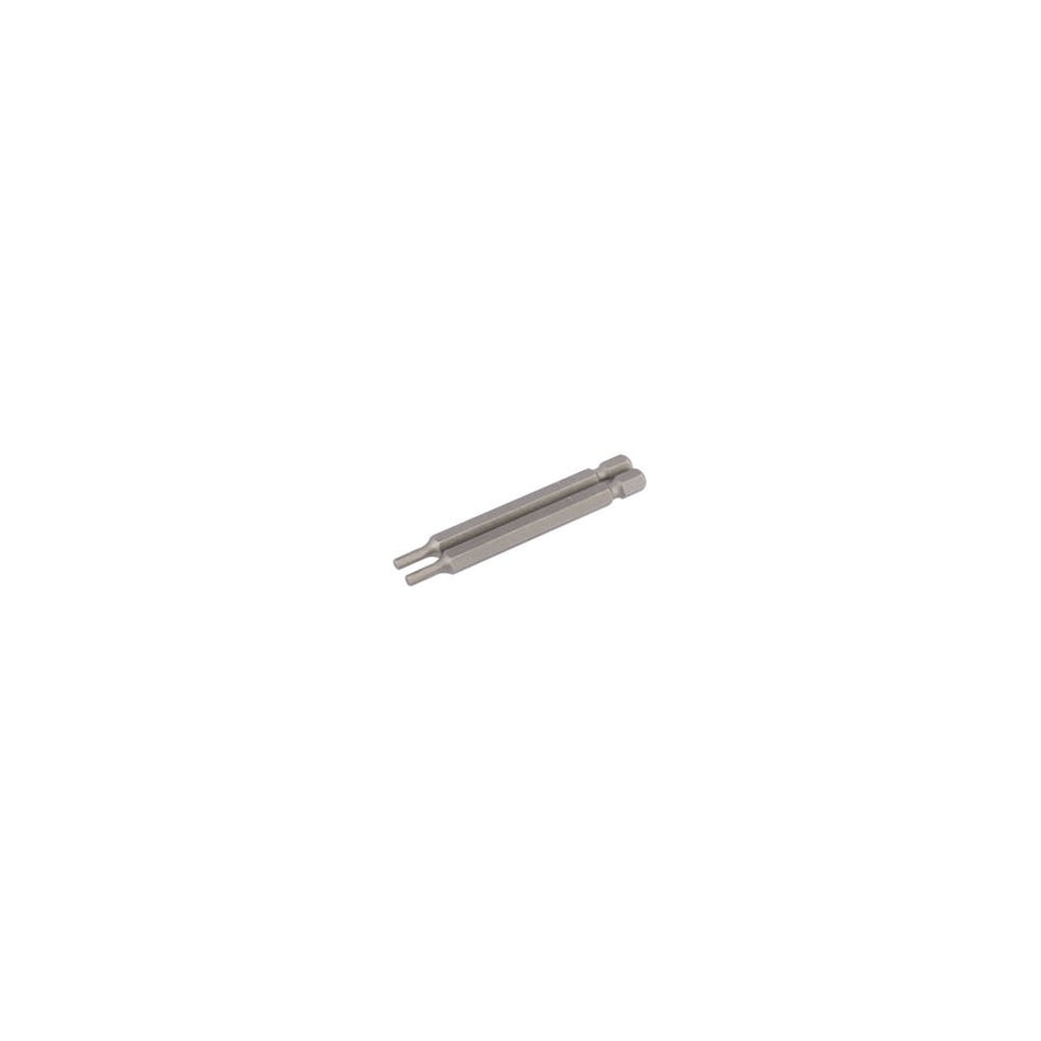 3mm 1/4" Hex. Hexagonal Insert Bit 75mm Long x 2: Model No. 75HX/2/B