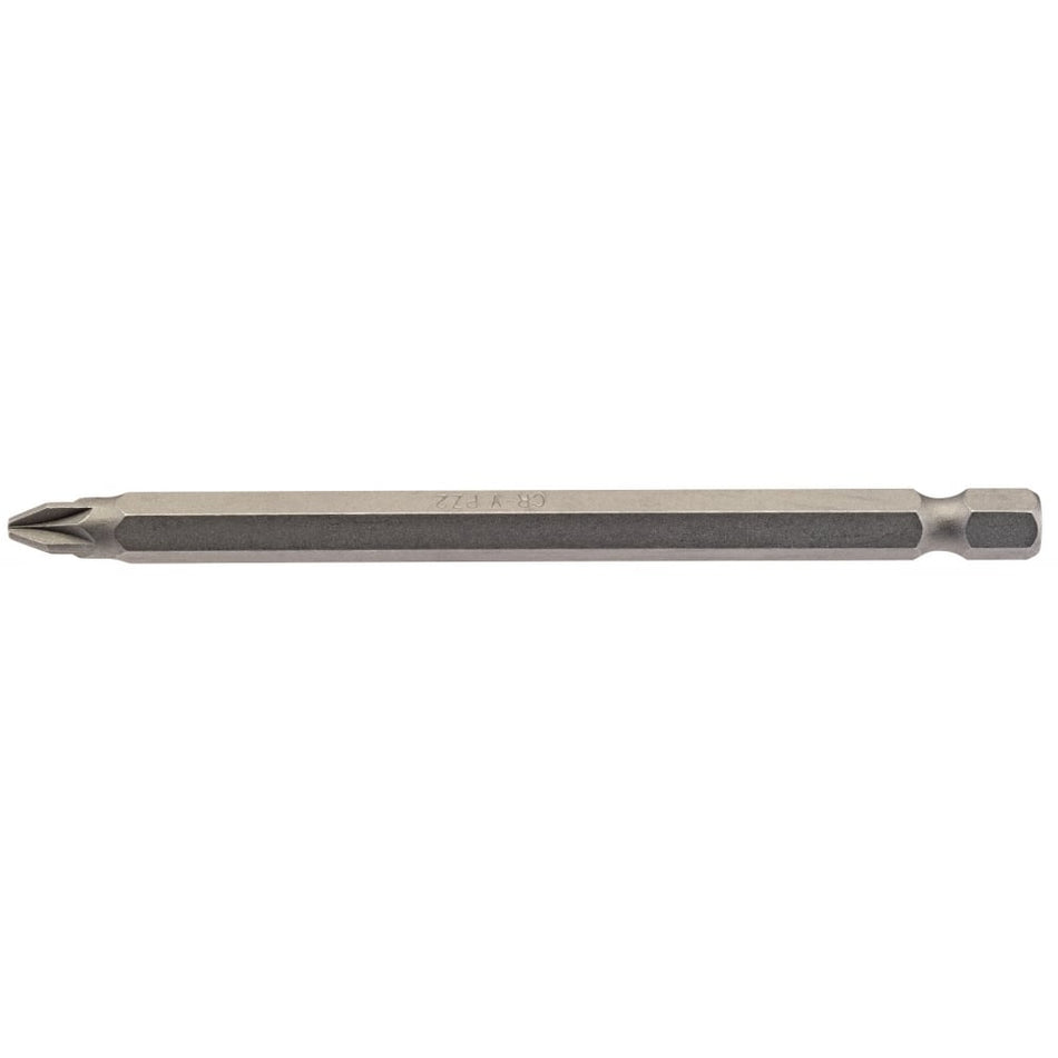 No.2 1/4" Hex. PZ Type Insert Bit 100mm Long x 1: Model No. 100PZ/1/B