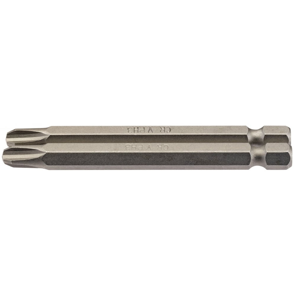 No.3 1/4" Hex. Cross Slot Insert Bit 75mm Long x 2: Model No. 75CS/2/B