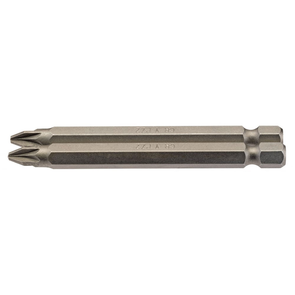 No.2 1/4" Hex. PZ Type Insert Bit 75mm Long x 2: Model No. 75PZ/2/B