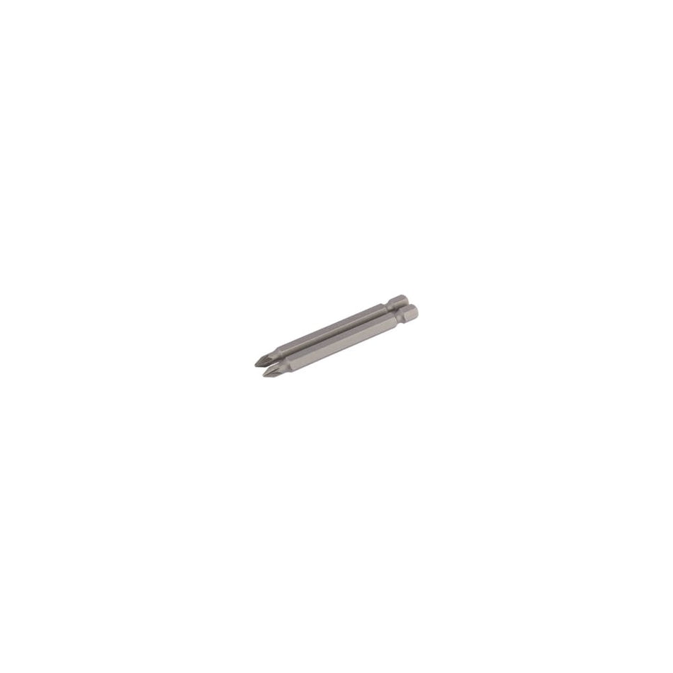 No.1 1/4" Hex. PZ Type Insert Bit 75mm Long x 2: Model No. 75PZ/2/B